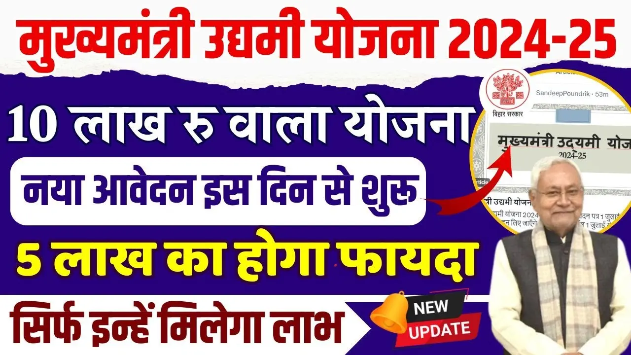 Mukhyamantri Krishak Udyami Yojana 2024